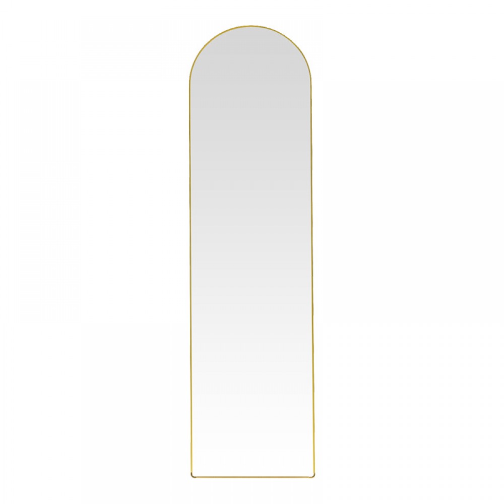 Καθρέπτης Plaza I pakoworld αλουμίνιο σε χρυσή απόχρωση 50x28x160εκ