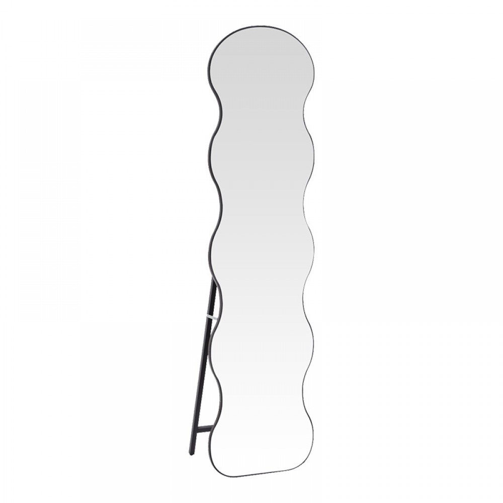 Καθρέπτης Waven pakoworld σε μαύρη απόχρωση 38x28x148εκ