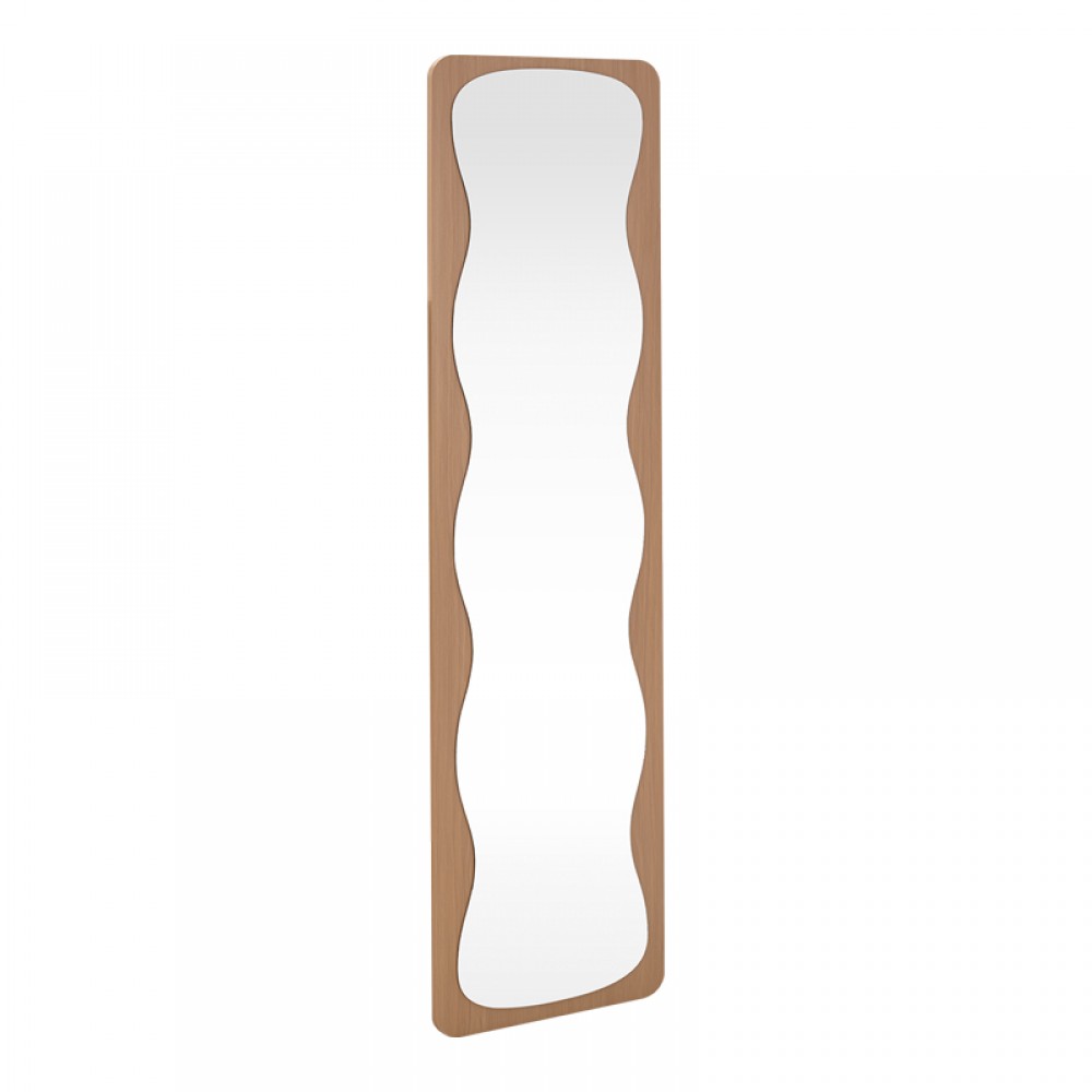 Καθρέπτης Jenia pakoworld mdf σε φυσική απόχρωση 40x40x160εκ