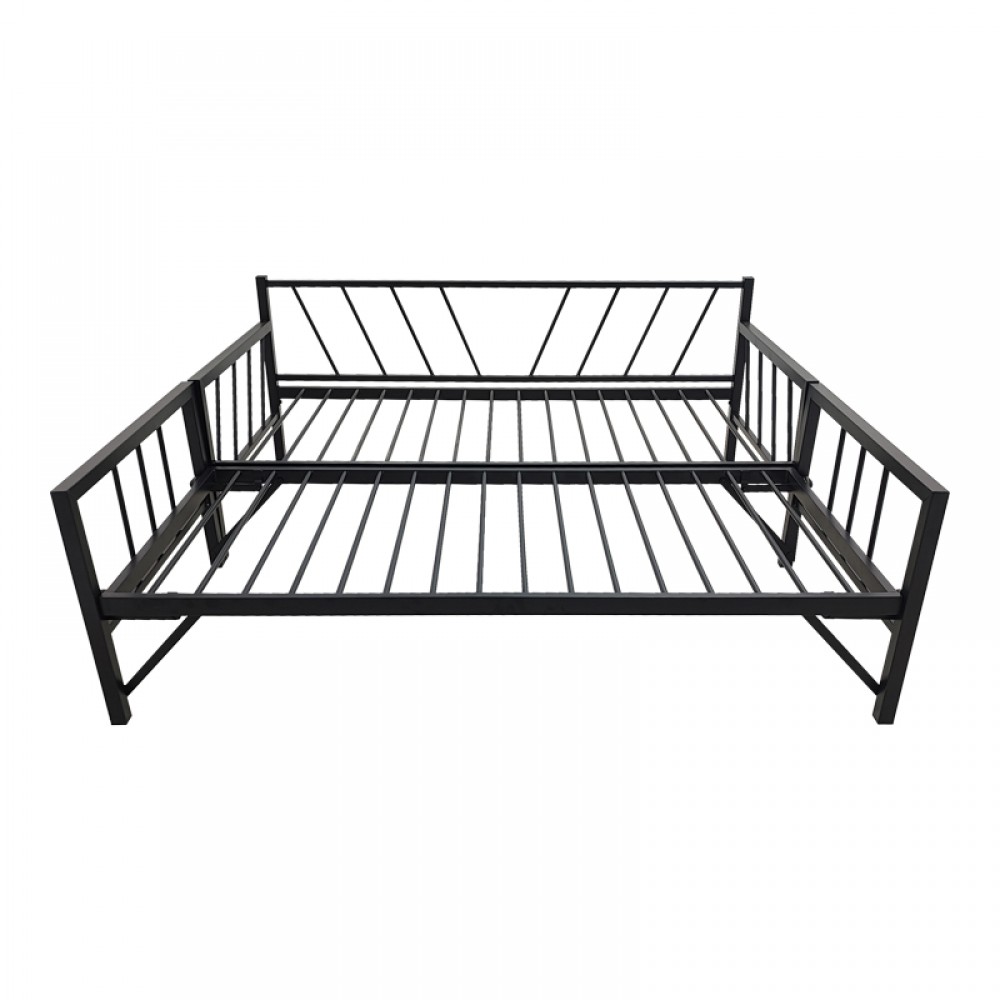 Κρεβάτι-Καναπές Remmie pakoworld μέταλλο μαύρο 90x190εκ