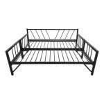 Κρεβάτι-Καναπές Remmie pakoworld μέταλλο μαύρο 90x190εκ