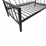 Κρεβάτι-Καναπές Remmie pakoworld μέταλλο μαύρο 90x190εκ