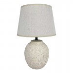 Επιτραπέζιο φωτιστικό Lurata Inart Ε27 κεραμικό σε μπεζ απόχρωση Φ26x38εκ