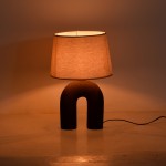 Επιτραπέζιο φωτιστικό Archo Inart Ε27 κεραμικό σε γκρι antique-μπεζ απόχρωση Φ30x45εκ