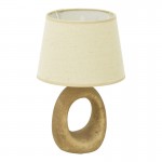 Επιτραπέζιο φωτιστικό Collie Inart Ε14 κεραμικό σε γκρι antique-μπεζ απόχρωση Φ18x29εκ