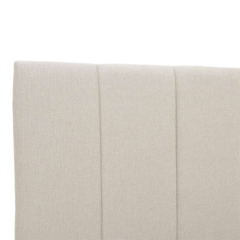 Κρεβάτι Snuggle pakoworld με αποθηκευτικό χώρο ύφασμα μπεζ 120x200εκ