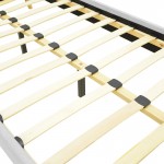 Κρεβάτι LumiLux pakoworld ύφασμα σε γκρι απόχρωση 100x200εκ