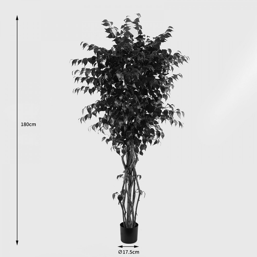 Διακοσμητικό φυτό σε γλάστρα Banyan Inart πράσινο Φ95x180εκ