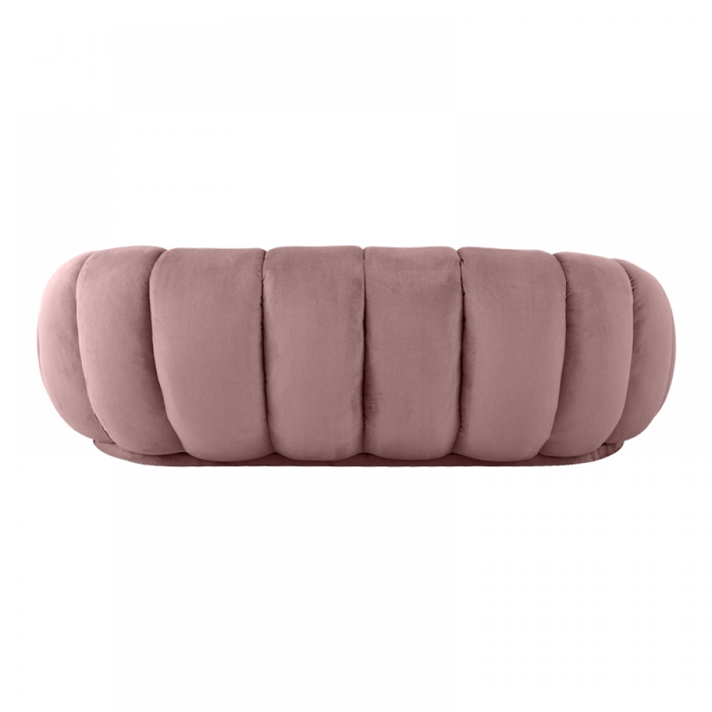 Καναπές Embrace pakoworld βελούδο σε σάπιο μήλο απόχρωση 180x105x65εκ