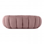 Καναπές Embrace pakoworld βελούδο σε σάπιο μήλο απόχρωση 180x105x65εκ