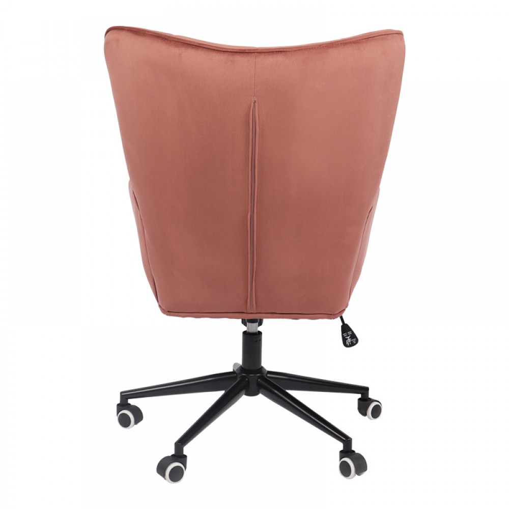 Καρέκλα γραφείου διευθυντή Lobima pakoworld περιστρεφόμενη σάπιο μήλο βελούδο 71x68x104εκ