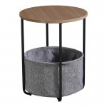 Βοηθητικό τραπέζι Fredami pakoworld sonoma Φ40x50εκ