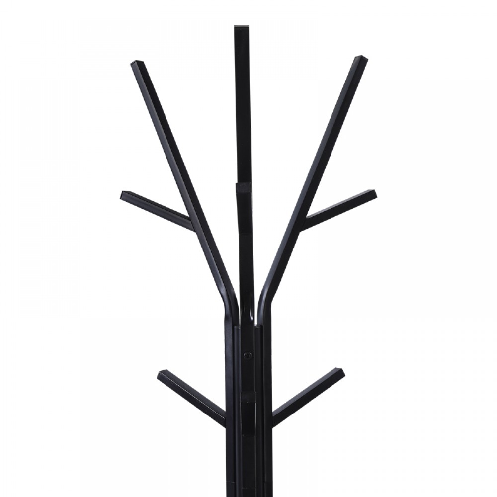 Καλόγερος Denner pakoworld μέταλλο σε μαύρη απόχρωση 48.5x48.5x180εκ