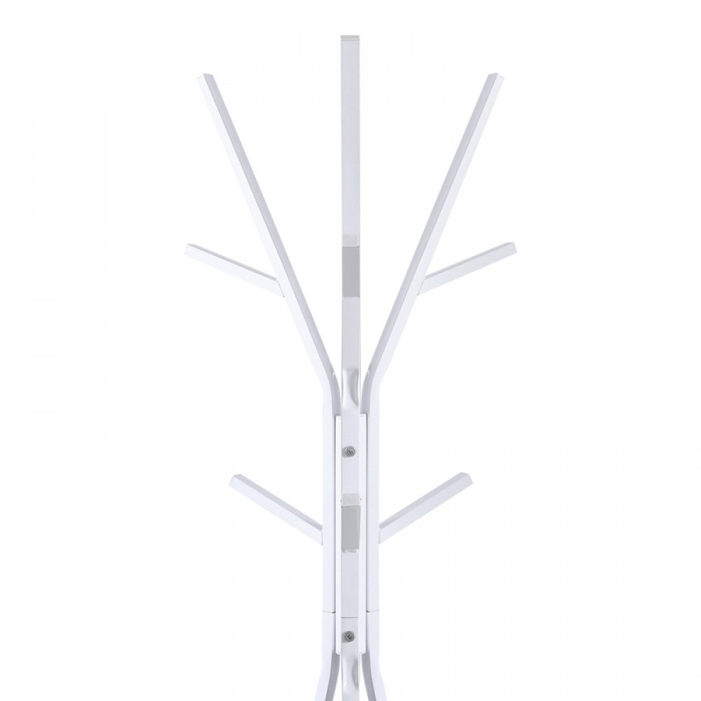 Καλόγερος Denner pakoworld μέταλλο σε λευκή απόχρωση 48.5x48.5x180εκ