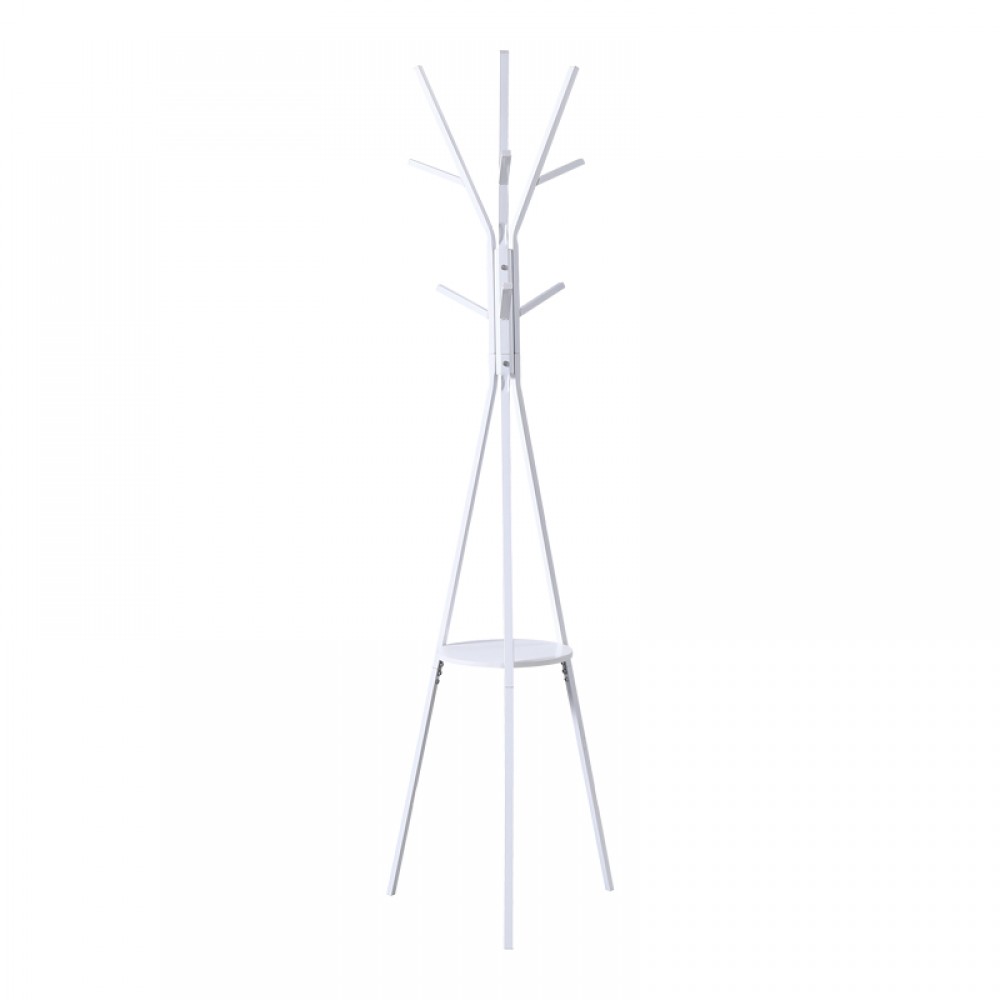 Καλόγερος Denner pakoworld μέταλλο σε λευκή απόχρωση 48.5x48.5x180εκ