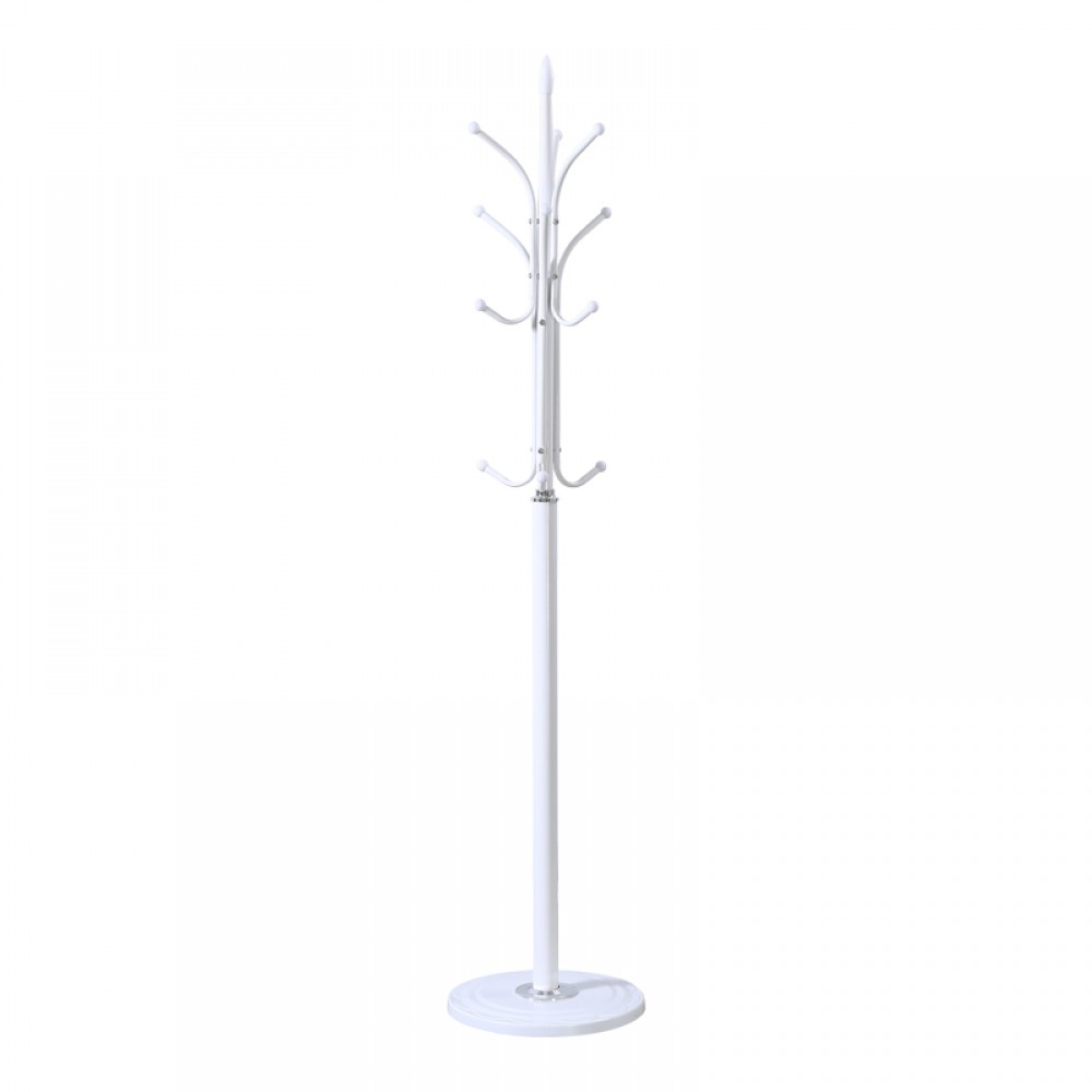 Καλόγερος Keleste pakoworld μέταλλο σε λευκή απόχρωση Φ37x175εκ