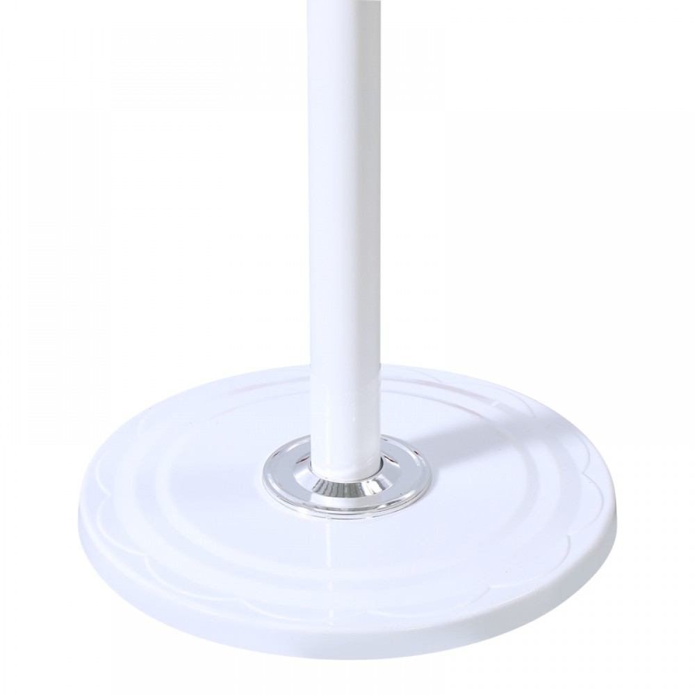 Καλόγερος Keleste pakoworld μέταλλο σε λευκή απόχρωση Φ37x175εκ