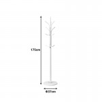 Καλόγερος Keleste pakoworld μέταλλο σε λευκή απόχρωση Φ37x175εκ