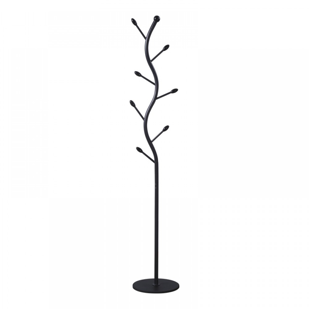 Καλόγερος Lelom pakoworld μέταλλο σε μαύρη απόχρωση Φ30x170εκ