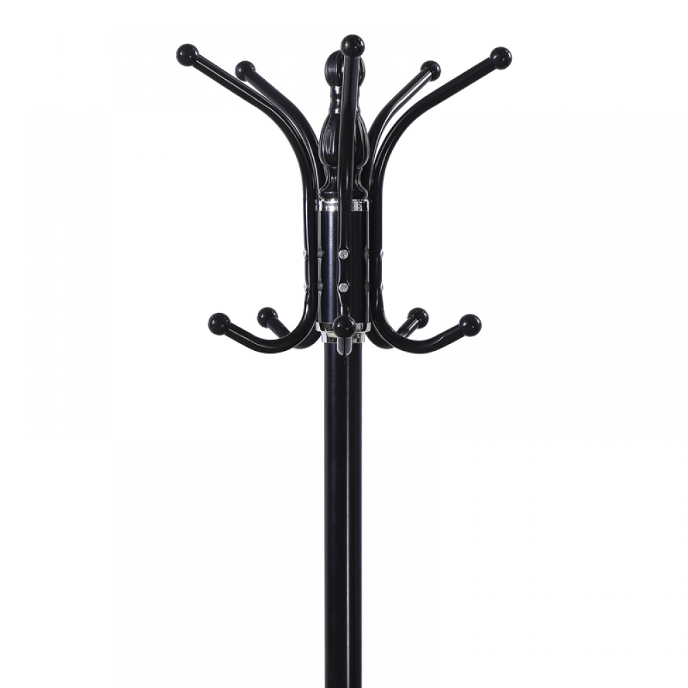 Καλόγερος Mendora pakoworld μέταλλο σε μαύρη απόχρωση 40x40x180εκ