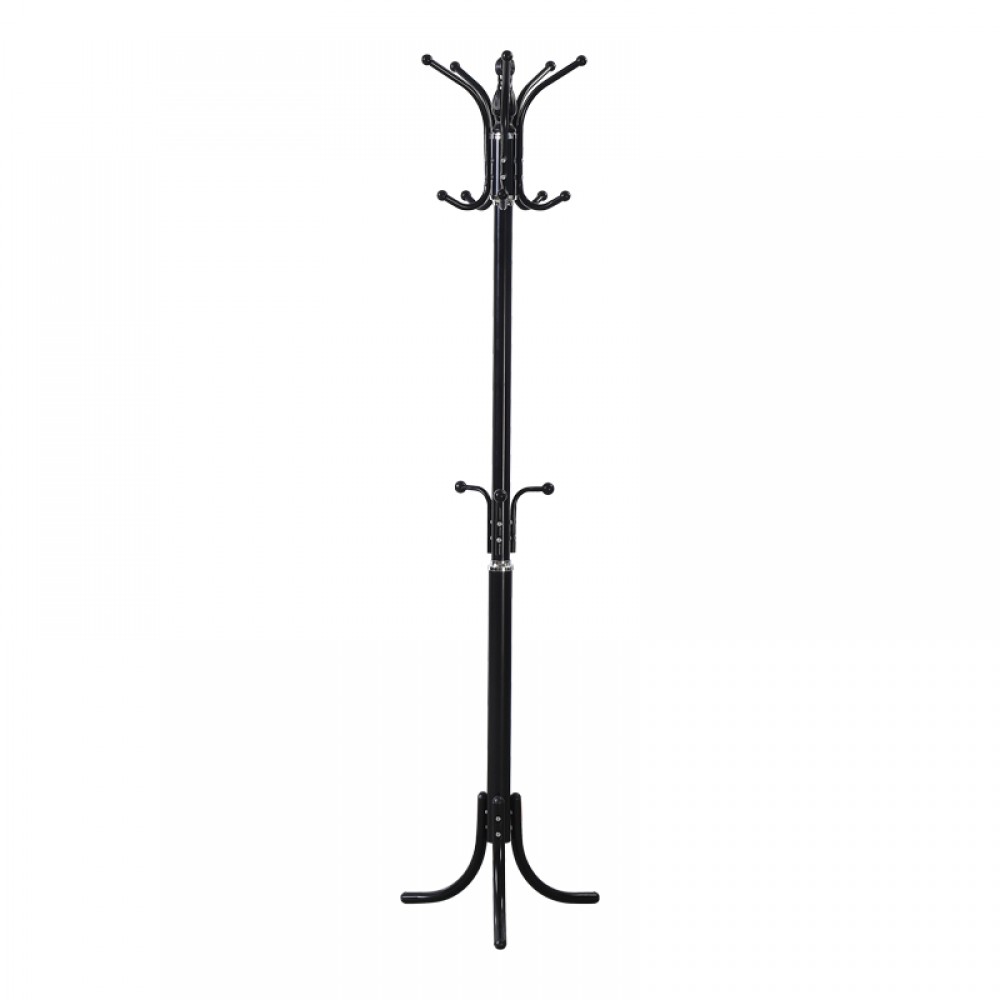 Καλόγερος Mendora pakoworld μέταλλο σε μαύρη απόχρωση 40x40x180εκ