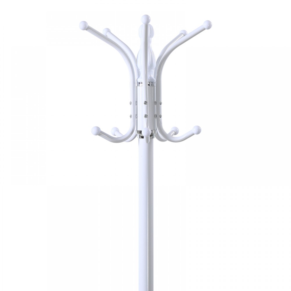 Καλόγερος Mendora pakoworld μέταλλο σε λευκή απόχρωση 40x40x180εκ