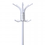 Καλόγερος Mendora pakoworld μέταλλο σε λευκή απόχρωση 40x40x180εκ