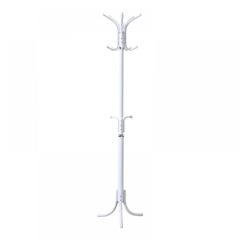 Καλόγερος Mendora pakoworld μέταλλο σε λευκή απόχρωση 40x40x180εκ