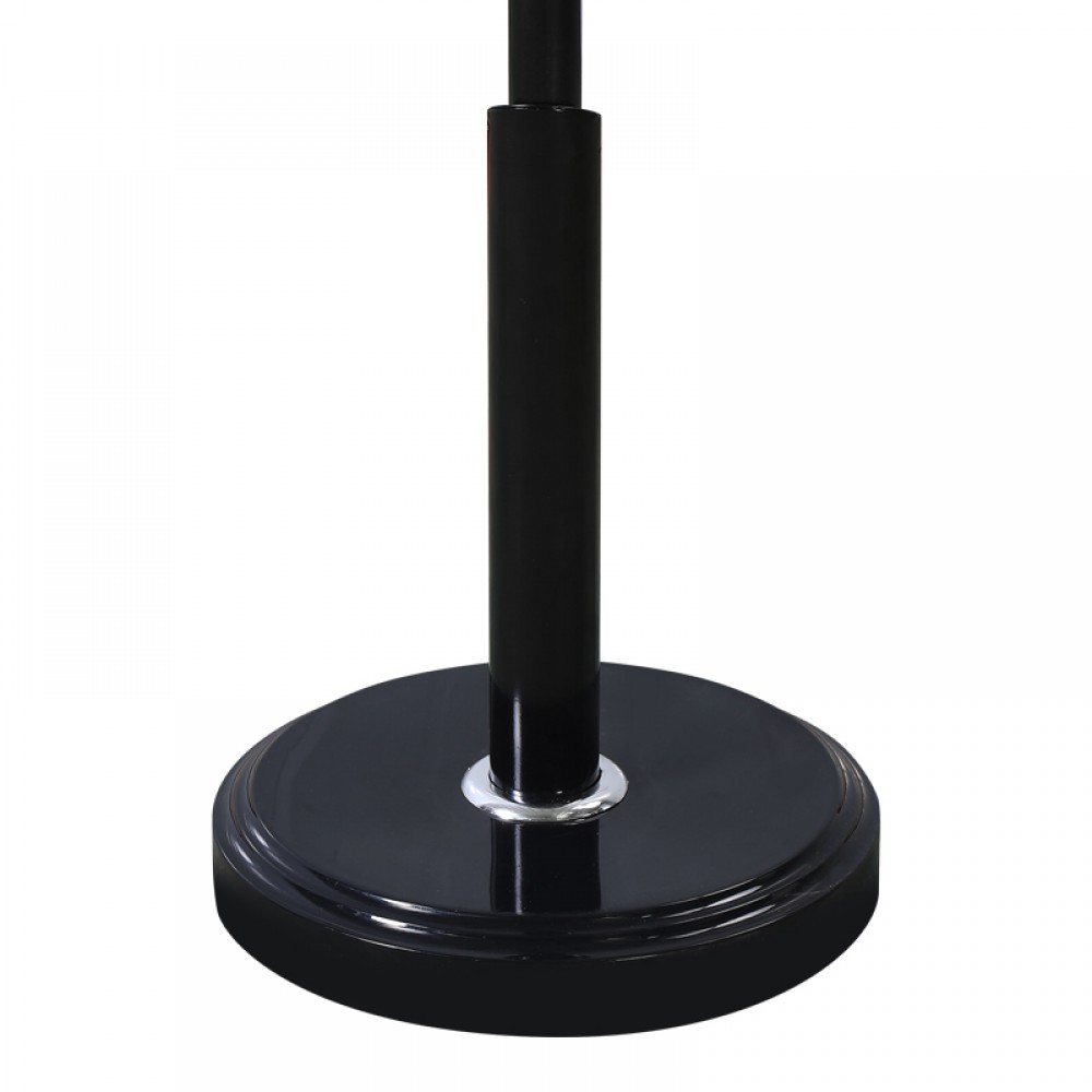 Καλόγερος Portu pakoworld μέταλλο σε μαύρη-φυσική απόχρωση Φ30x170εκ