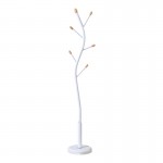 Καλόγερος Portu pakoworld μέταλλο σε λευκή-φυσική απόχρωση Φ30x170εκ