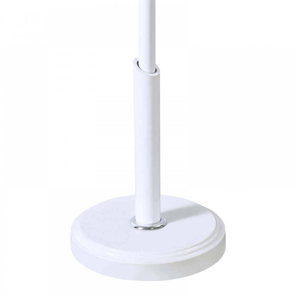 Καλόγερος Portu pakoworld μέταλλο σε λευκή-φυσική απόχρωση Φ30x170εκ