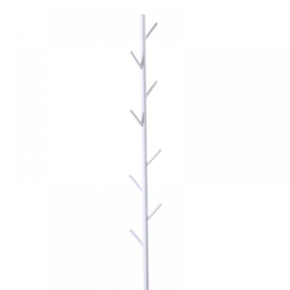 Καλόγερος Tebera pakoworld μέταλλο σε λευκή απόχρωση Φ30x170εκ