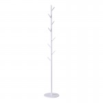 Καλόγερος Tebera pakoworld μέταλλο σε λευκή απόχρωση Φ30x170εκ