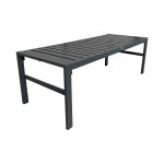 Σαλόνι Gardenly Ι pakoworld σετ 4τμχ αλουμίνιο σε ανθρακί απόχρωση με ανθρακί μαξιλάρια