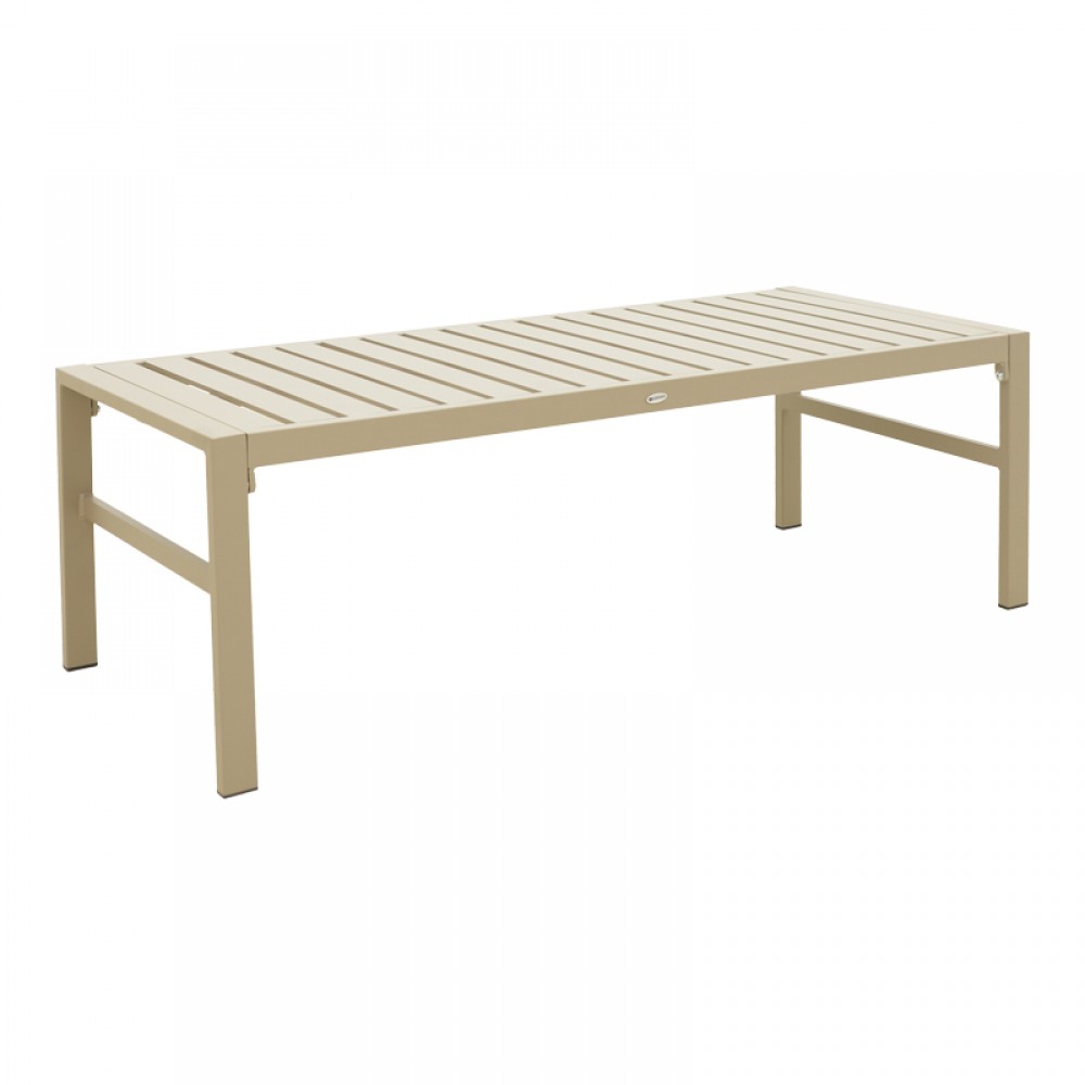 Σαλόνι Gardenly Ι pakoworld σετ 4τμχ αλουμίνιο σε απόχρωση cappuccino με γκρι-μπεζ μαξιλάρια