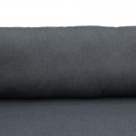 Καναπές διθέσιος Aurelio pakoworld μεταλλικός σε λευκή -μαξιλάρια σε ανθρακί απόχρωση 130x74x63εκ