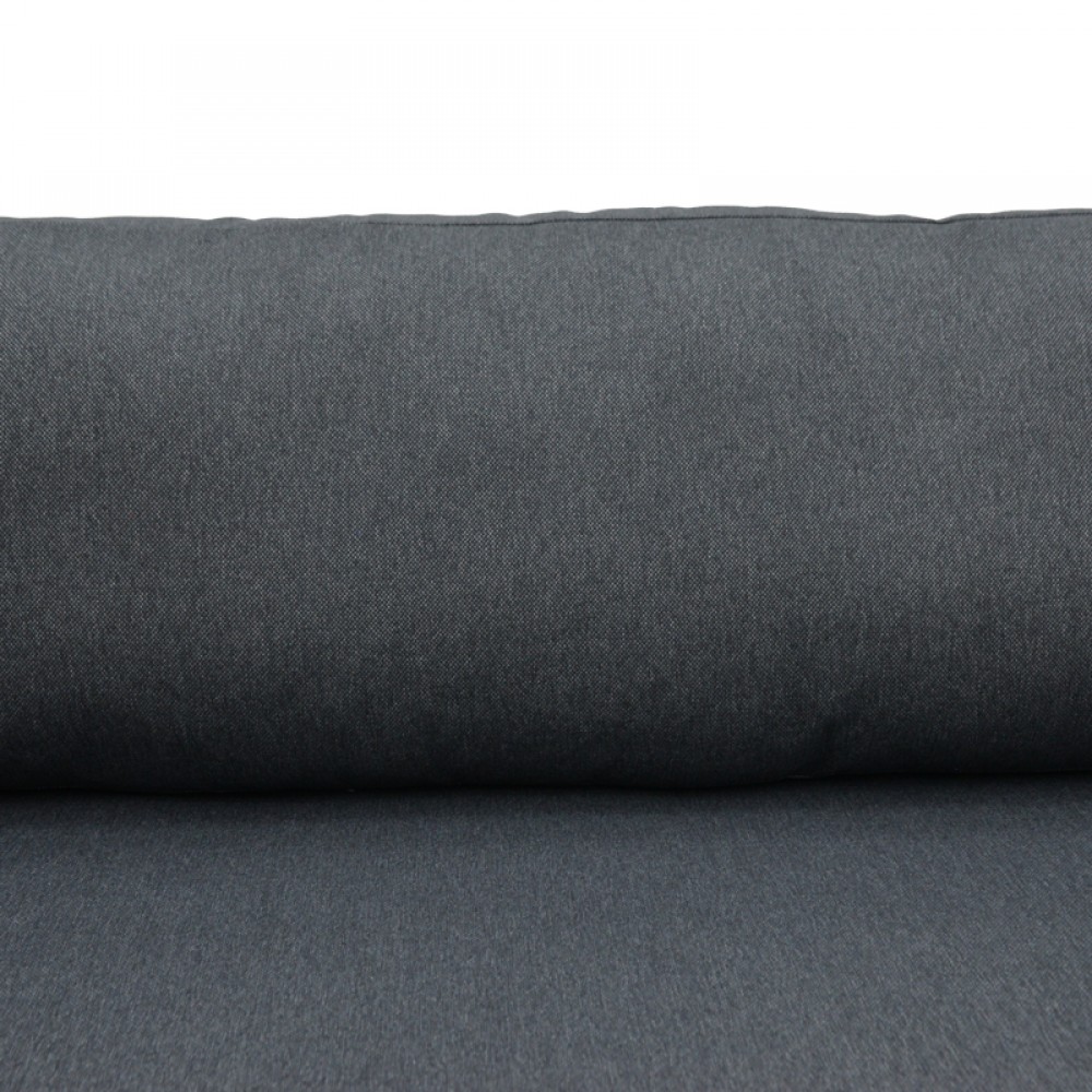 Καναπές τριθέσιος Aurelio pakoworld μεταλλικός σε λευκή -μαξιλάρια σε ανθρακί απόχρωση 192x74x63εκ