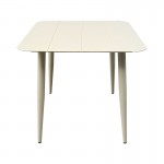 Τραπέζι Vista pakoworld αλουμίνιο σε σαμπανί απόχρωση 80x80x72εκ