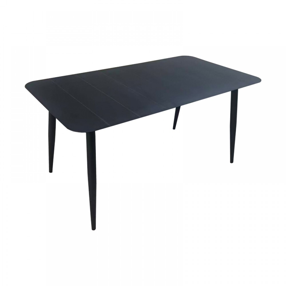 Τραπέζι Vista pakoworld αλουμίνιο σε μαύρη απόχρωση 120x70x72εκ