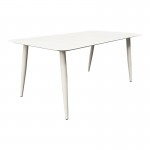 Τραπέζι Vista pakoworld αλουμίνιο σε λευκη απόχρωση 150x80x72εκ