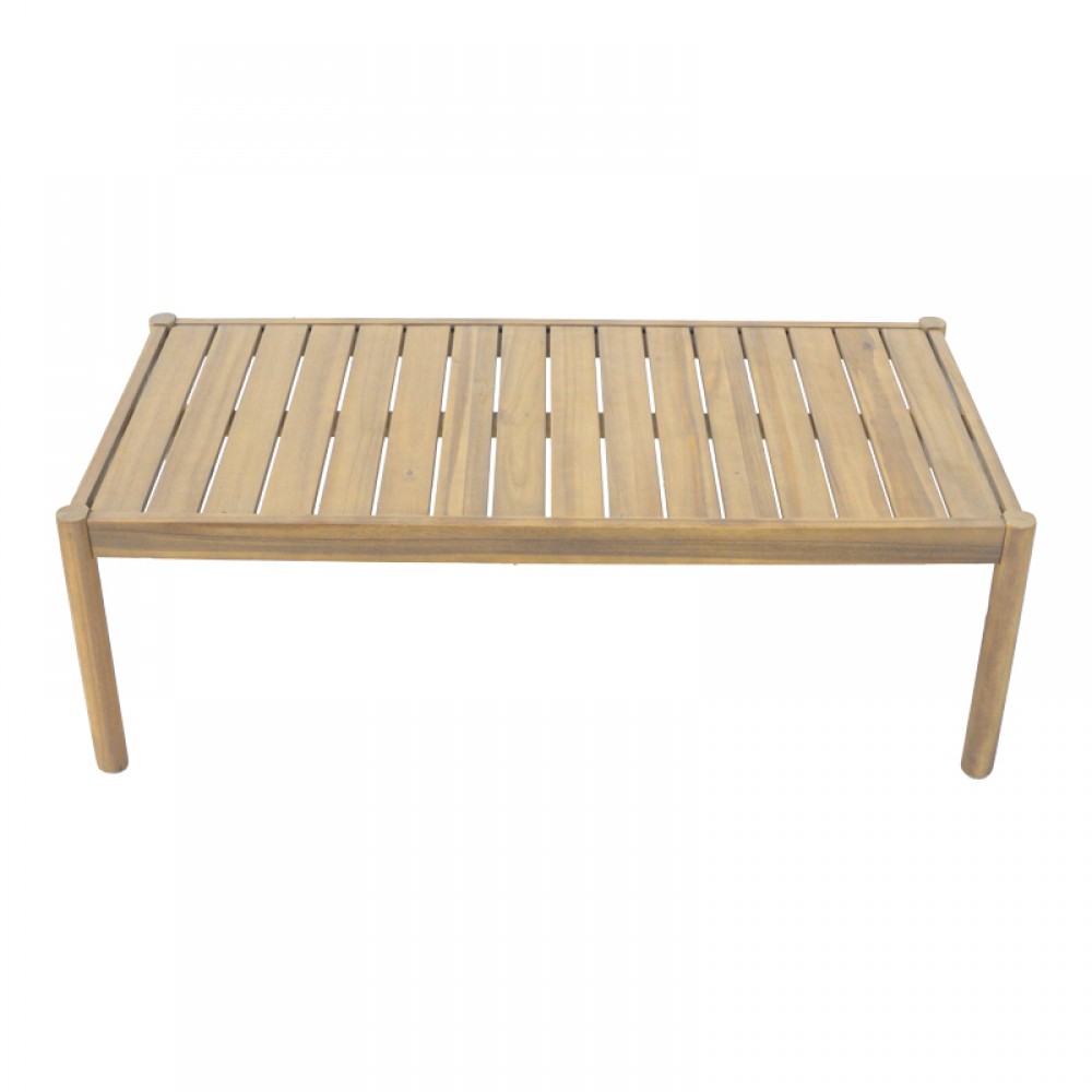 Σαλόνι εξωτερικού χώρου Verilan pakoworld μασίφ ξύλο ακακίας με σχοινί και μπεζ μαξιλάρια