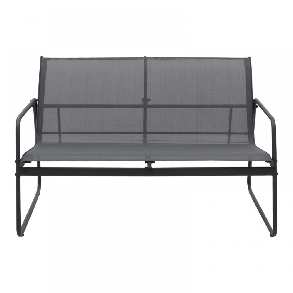 Σαλόνι εξωτερικού χώρου Veranda textilene-μέταλλο σε ανθρακί απόχρωση