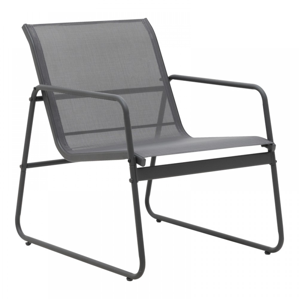 Σαλόνι εξωτερικού χώρου Veranda textilene-μέταλλο σε ανθρακί απόχρωση