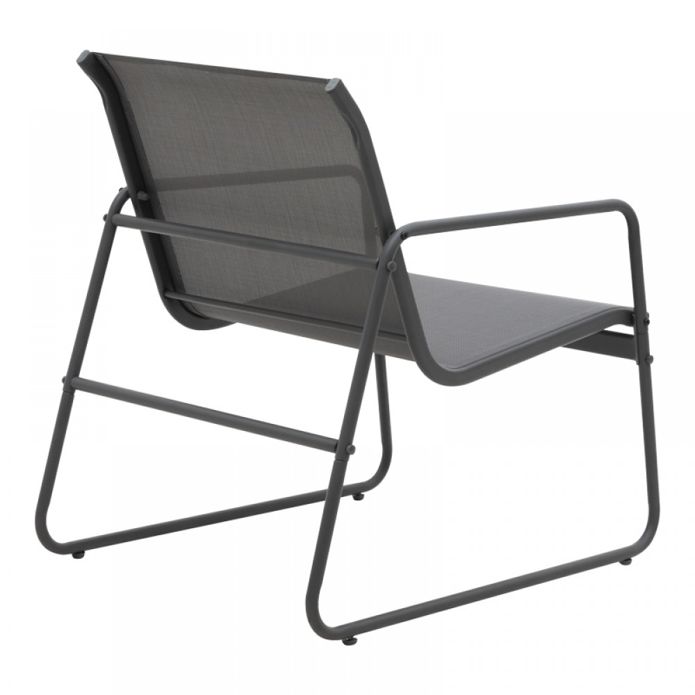 Σαλόνι εξωτερικού χώρου Veranda textilene-μέταλλο σε ανθρακί απόχρωση