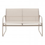 Σαλόνι εξωτερικού χώρου Veranda textilene-μέταλλο σε cappuccino απόχρωση