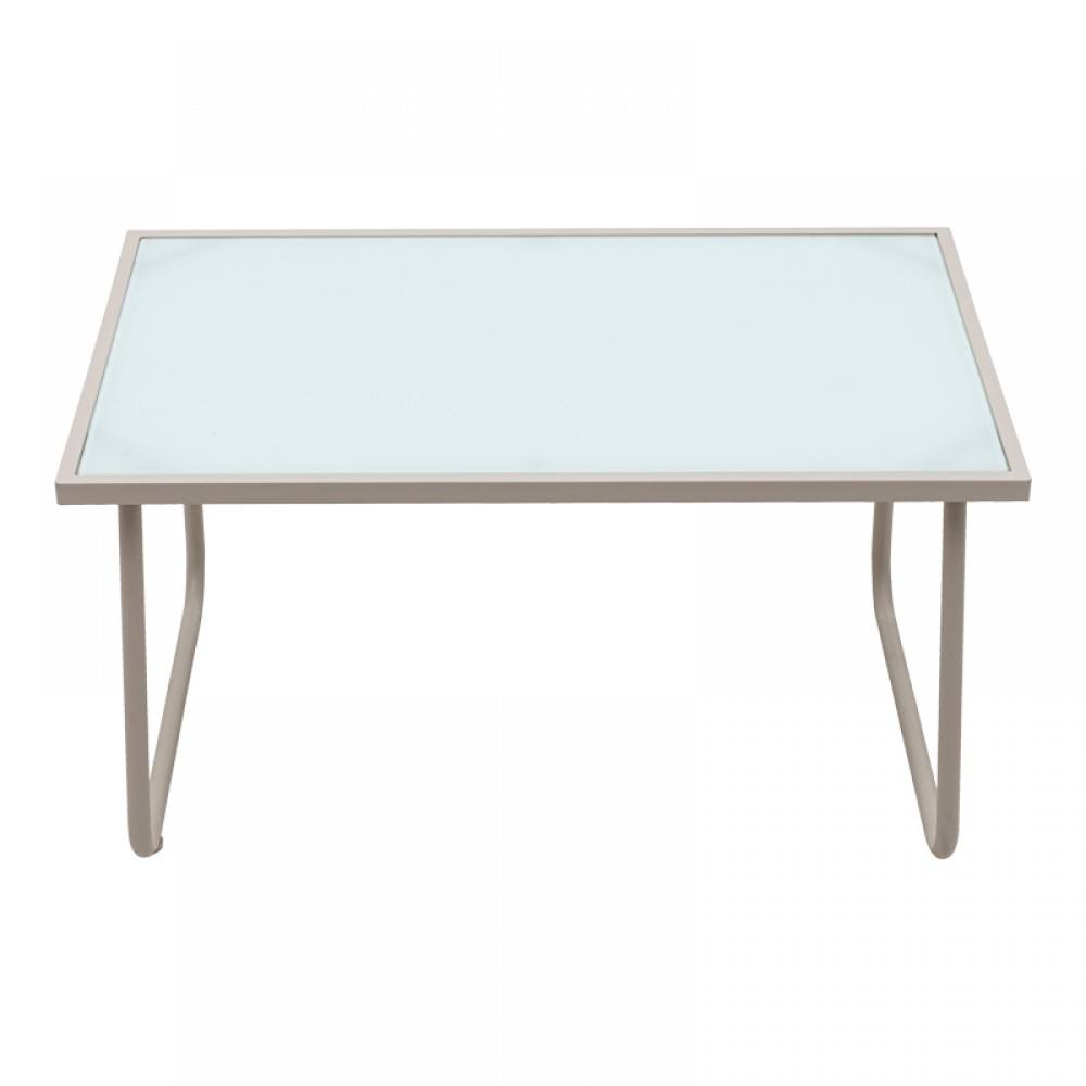 Σαλόνι εξωτερικού χώρου Veranda textilene-μέταλλο σε cappuccino απόχρωση