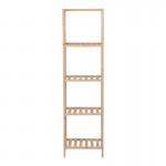 Ραφιέρα δαπέδου Zendia pakoworld ξύλο ελάτου σε φυσική απόχρωση 35x30x130εκ