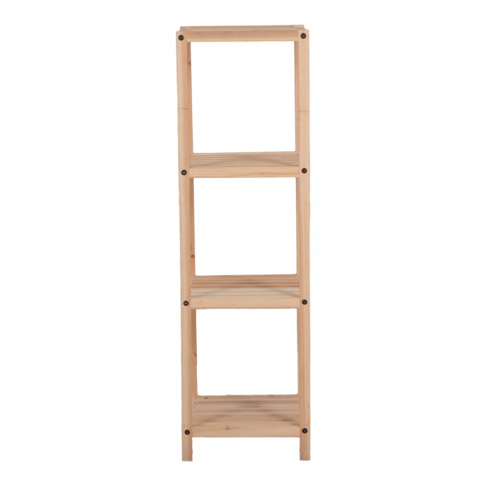 Ραφιέρα δαπέδου Zendia pakoworld ξύλο ελάτου σε φυσική απόχρωση 35x30x100εκ