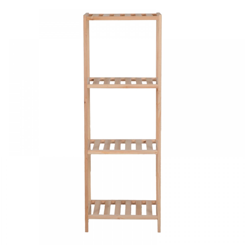 Ραφιέρα δαπέδου Zendia pakoworld ξύλο ελάτου σε φυσική απόχρωση 35x30x100εκ