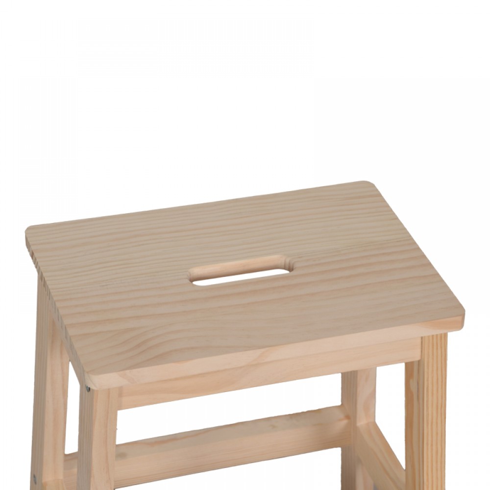 Σκαλοσκαμπό Tiere pakoworld ξύλο πεύκου σε φυσική απόχρωση 36x36x49εκ